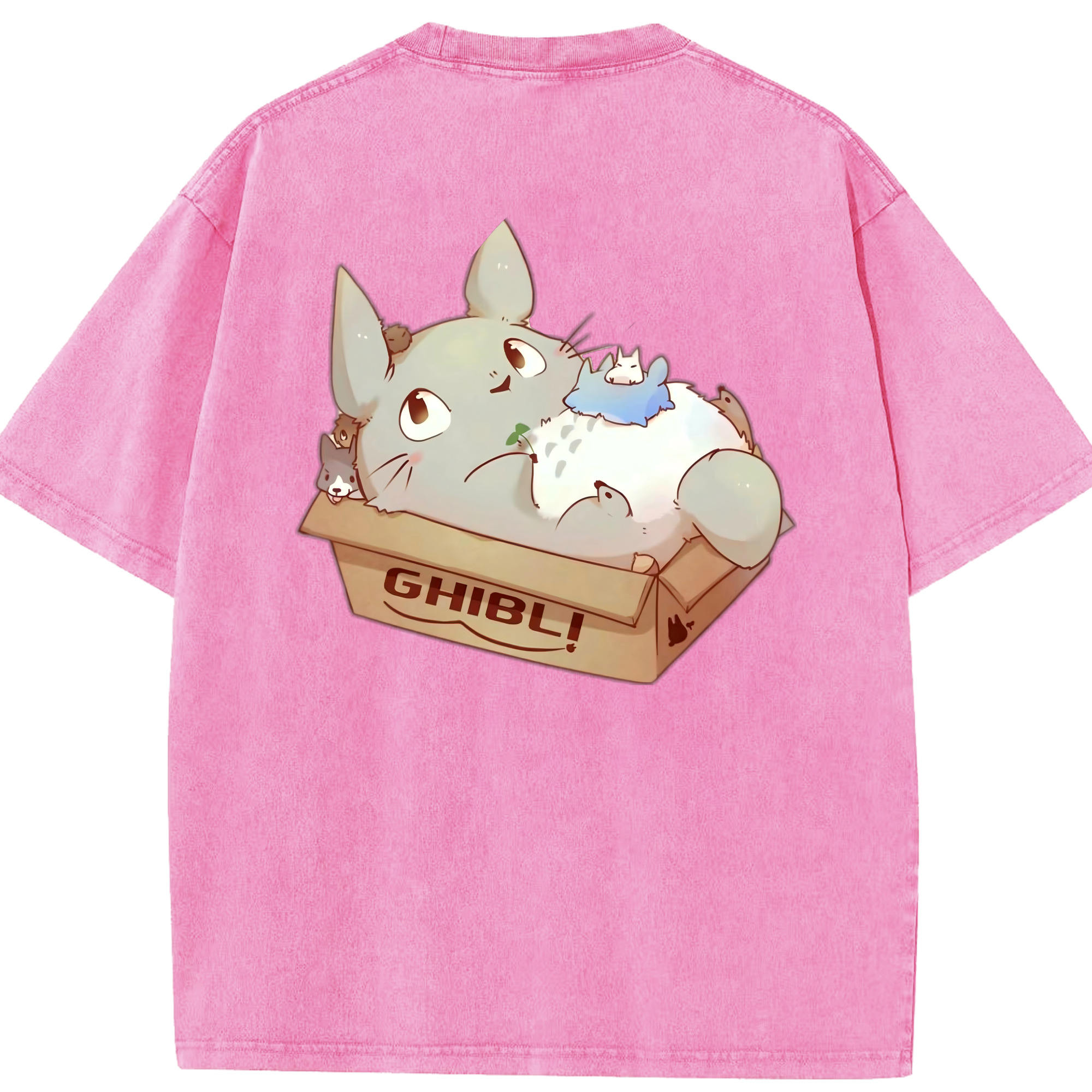 （画像用） となりのトトロ 草壁メイ 草壁サツキ My Neighbor Totoro Satsuki Kusakabe Mei Kusakabe 綿100% ヴィンテージ風 半袖Tシャツ（背面プリント）